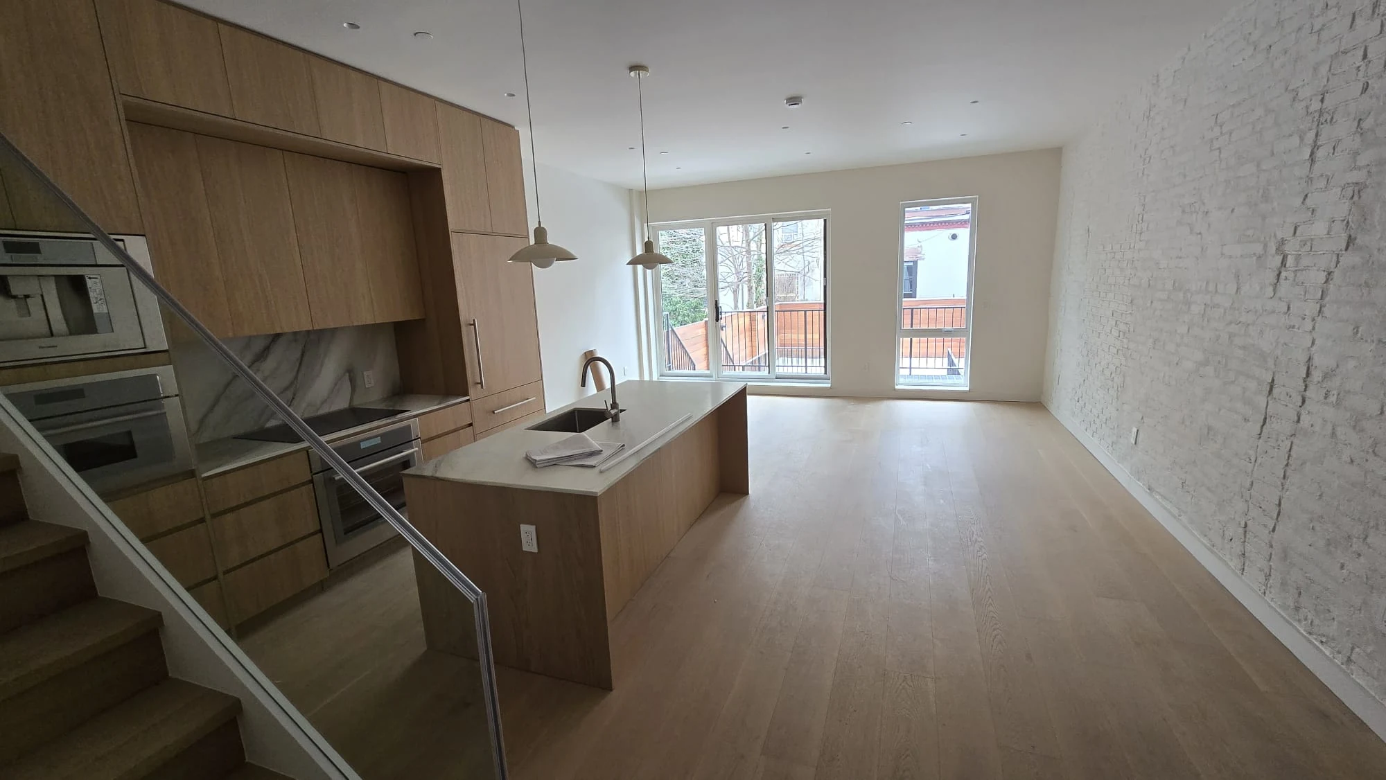 Completed Open-Plan Kitchen & Living Area