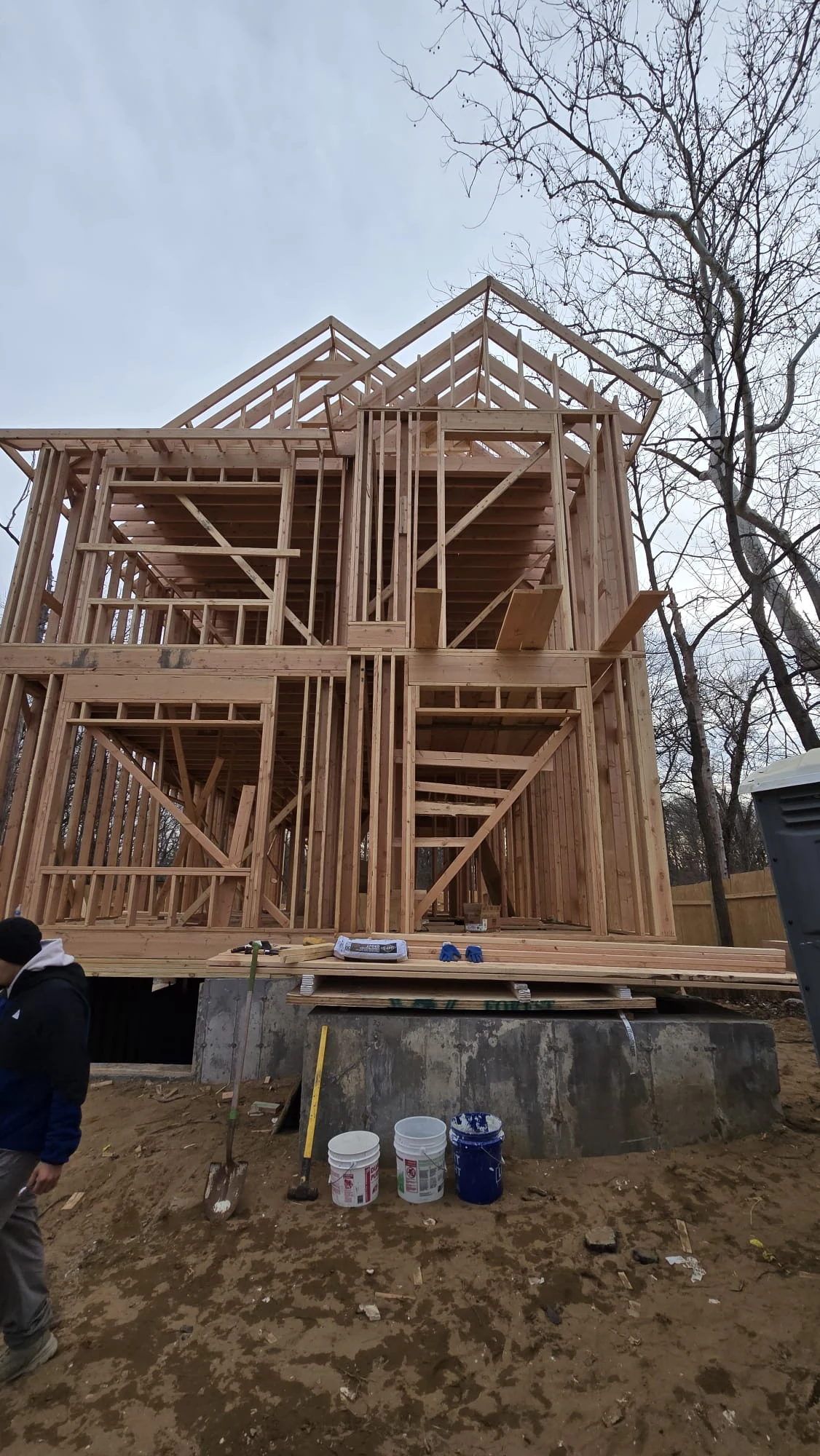 New Construction — Full Wood Frame Exterior